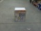 locking key cabinet, new in package comes with 20 key id tags 8in tall and 6.5in wide heavy duty met