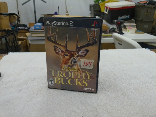 playstation 2 game, cabela's trophy bucks from 2007