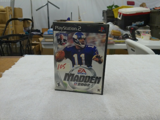 playstation 2 game, madden 2002 from 2001