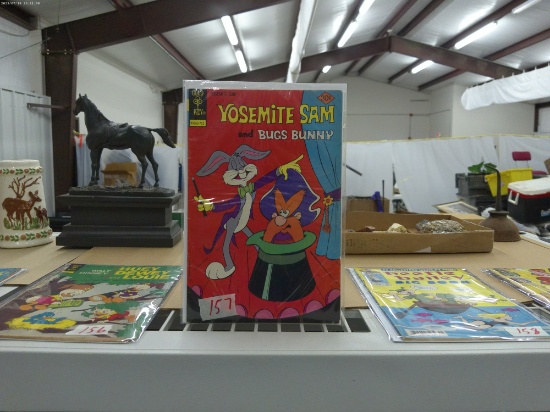 gold key comic, yosemite sam and bugs bunny 30 cent cover