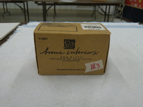 scented candles, lot of 2 new cucumber honeydew melon candles by home interiors each is 4in tall