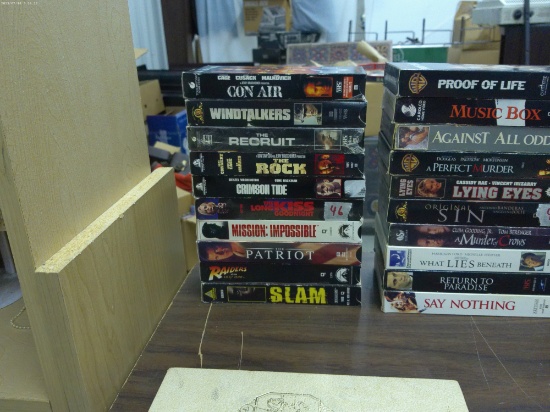 action vhs movies, lot of 10 great hit movies
