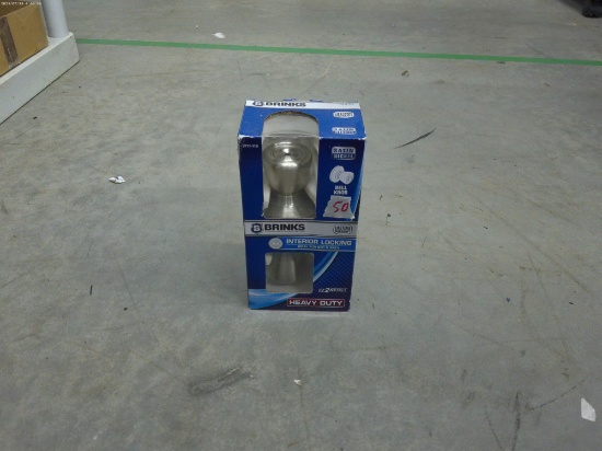 door knob, new brinks heavy duty interior locking door knob