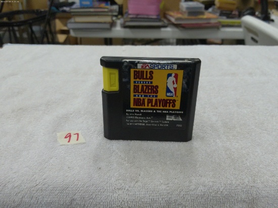 sega game, EA sports bulls vs blazers and the NBA playoffs from 1993 in nice shape