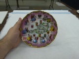austria plate, handpainted all in german 7.5in across