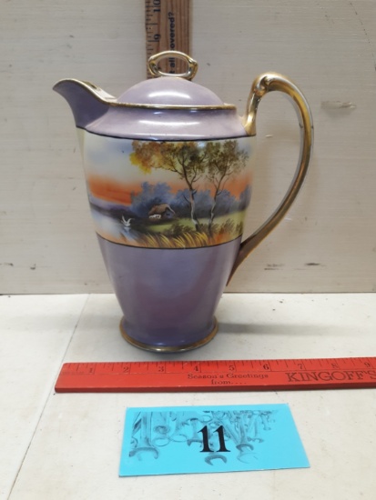 Vintage Noritake Hand painted Tea Pot