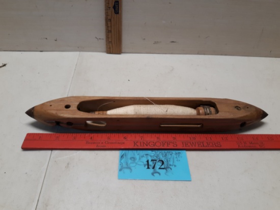 Vintage Wooden Weaving Shuttle