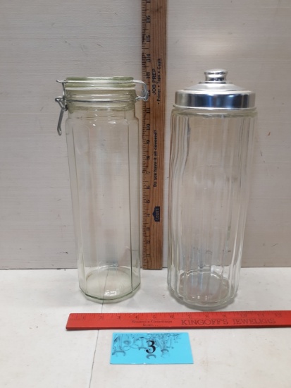 Paneled Canister Jars