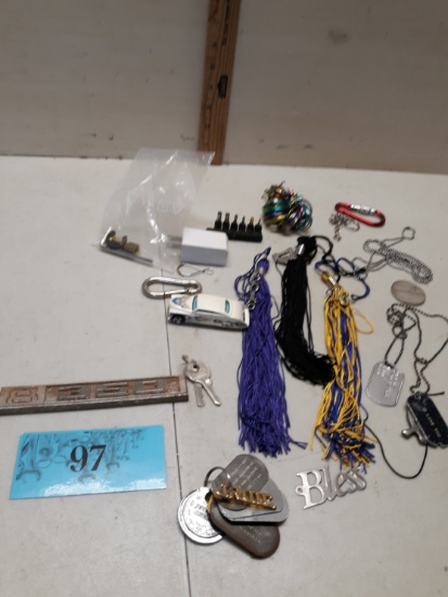 Misc Lot, Tassels, Key Chains and more