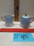 Vintage Nippon Hand Painted Creamer and Sugar