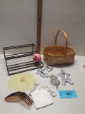 Misc Lot, Cookie Cutters, Basket and more