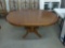 dinner table, vintage wood oval shape 59in long and 29in tall