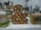 lighted ampersand, all metal and working can be hung up or free standing 14in tall