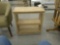 bookshelf, small wood open shelf design 25in tall and 27in wide