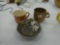 pottery, lot of 2 mugs one is imperial by w. dalton and one signed by artist also includes a small a