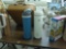 designer sports water bottles, by avana and owala both are 10in tall