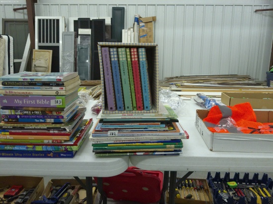 kids books, large lot of titles includes several of the little house series books
