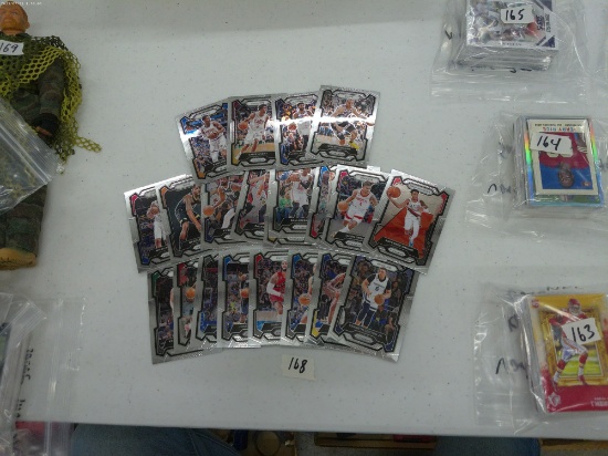 NBA cards, 21 limited edition panini prizm cards