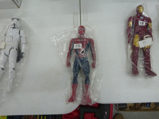 spider-man action figure, 11in tall by marvel