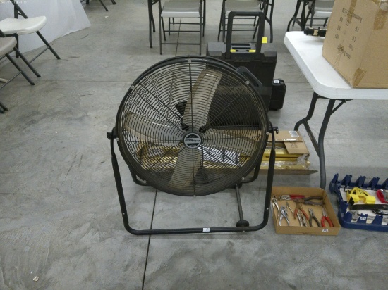 industrial shop fan, flow pro on rolling cart 35in tall