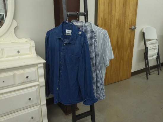 men's dress shirts, goodfellow 2x, crown and ivy 2x, and short sleeve old navy 2x