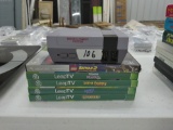 kids video games, mini super nintendo, xbox 360 lego batman 2 and 4 leap frog leap tv disc