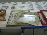 home decor, glass tray and mother's art tray is 15in long