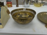 brass bowl, made in india 3.5in tall and 7.5in across