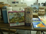 puzzles, two in nice shape both are 1,000 pc vintage pairs map and classic painting series