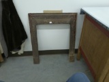 early cast iron fireplace surround, appears to be all original and in good shape 29in tall and 25in