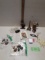 Misc Lot, Sea Shells, Eifel Tower, ear buds,  and more