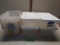 Rubbermaid Shoe Box, 21 boxes, 17 no lids