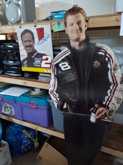 Dale Earnhardt Jr Cardboard Figure, Rusty Wallace