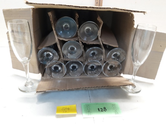 Flute Glasses, Qty:12