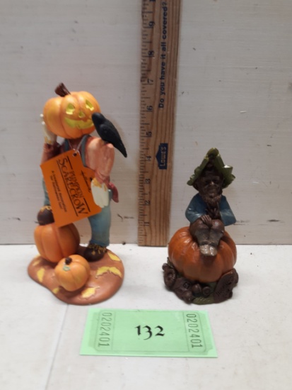 Vintage Tom Clark Gnome 1989 and Hallmark Pumpkin Scarecrow