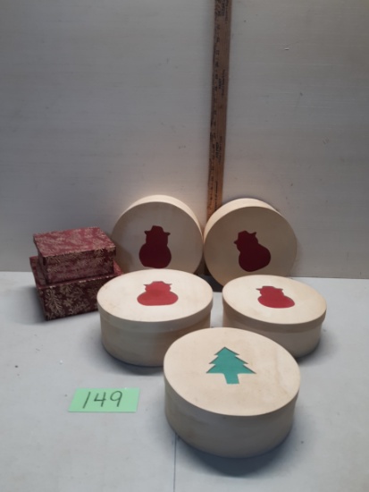Christmas Boxes, Snow Men, Xmas Tree and Fabric