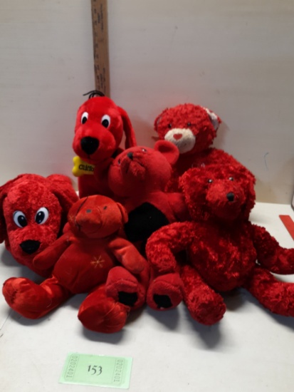 Stuffed Animal Lot, Clifford, Bears