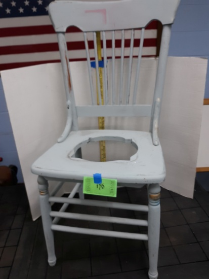 Wooden Chair, possible plant holder