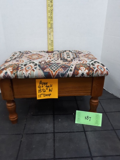 Vintage Foot Stool with storage