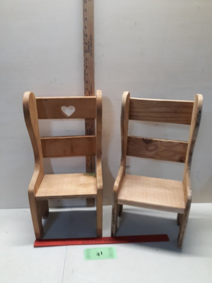 Handmade Small Wooden Chairs