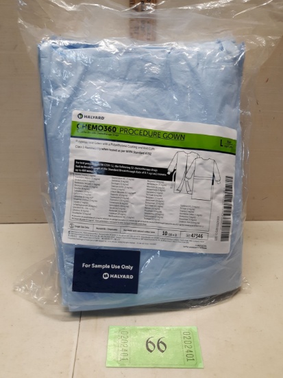 Halyard CHEMO360 Procedure Gown, large, NIP