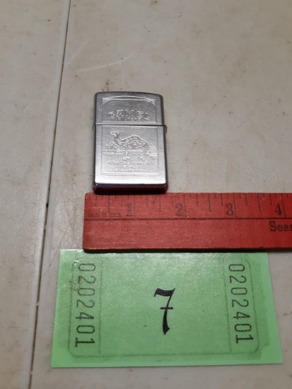 Vintage Zippo Lighter w/ engraved Camel Filters
