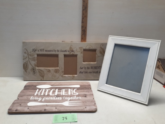 Wall Décor, Kitchen Sign, Photo Frame, Life Wall Photo Frame
