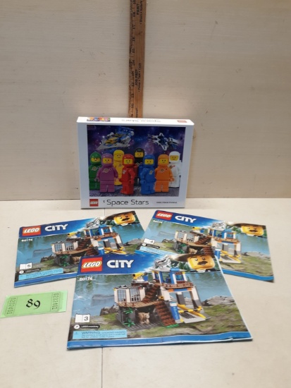 Legos Space Stars 1000 pc Puzzle, Lego City 60174 Instruction Books