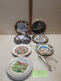Collector Plate Lot, NC, Fla, SD, Civil War, Hummingbird Plates
