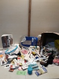 Misc Sewing/Craft Lot, thread, zippers, patterns and more