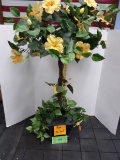 Artificial Hibiscus tree with Golden Pothos, 36
