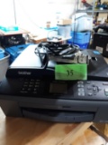 Brother Printer/Fax/Scan/Copy /Web, ink, powers on