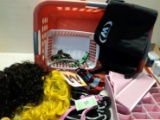 Misc Lot, Basket, Organizers, Wigs and more