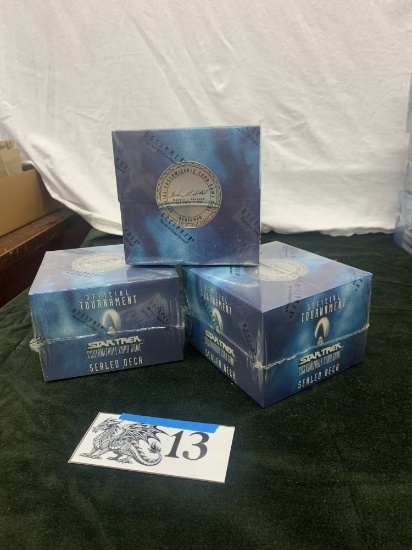 3x Star Trek CCG, Official Tournament Sealed Deck